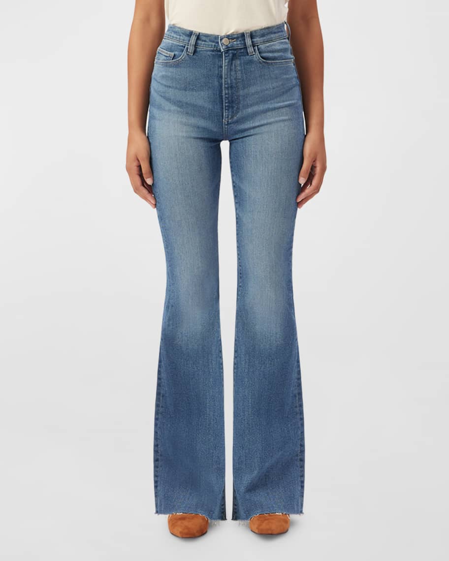 DL1961 Rachel Flare Ultra High Rise Instasculpt Jeans | Neiman Marcus