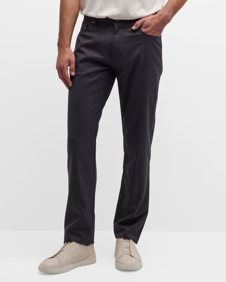 ZEGNA Men's Wool Five-Pocket Pants | Neiman Marcus