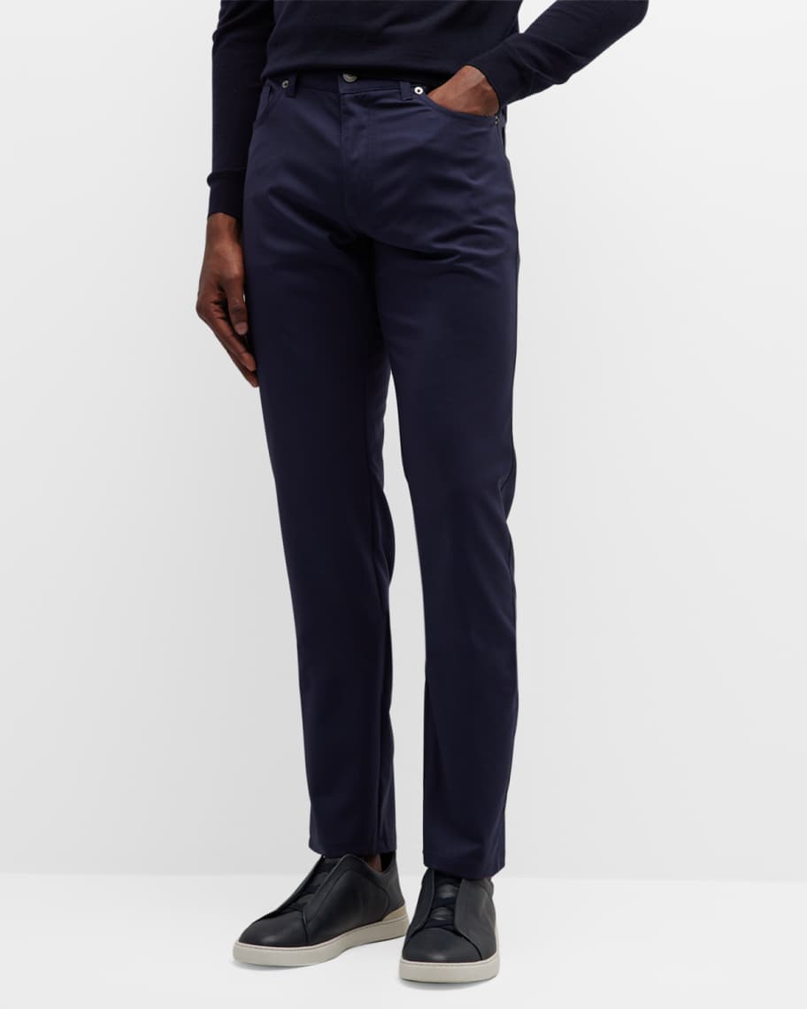 ZEGNA Men's Wool Five-Pocket Pants | Neiman Marcus