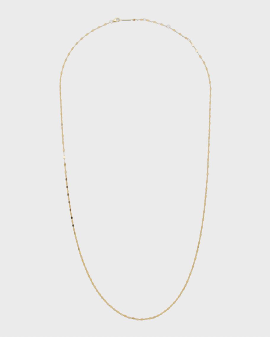 LANA 14K Gold Blake Mega Glass Layering Chain Necklace, 30 Inches ...