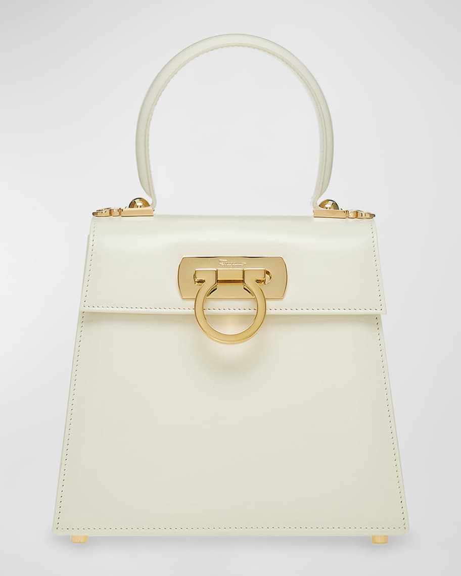 Ferragamo Iconic Gancini Logo Tote Bag | Neiman Marcus