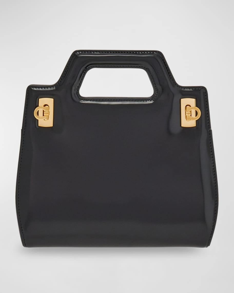 Ferragamo Wanda Patent Leather Top-Handle Bag | Neiman Marcus