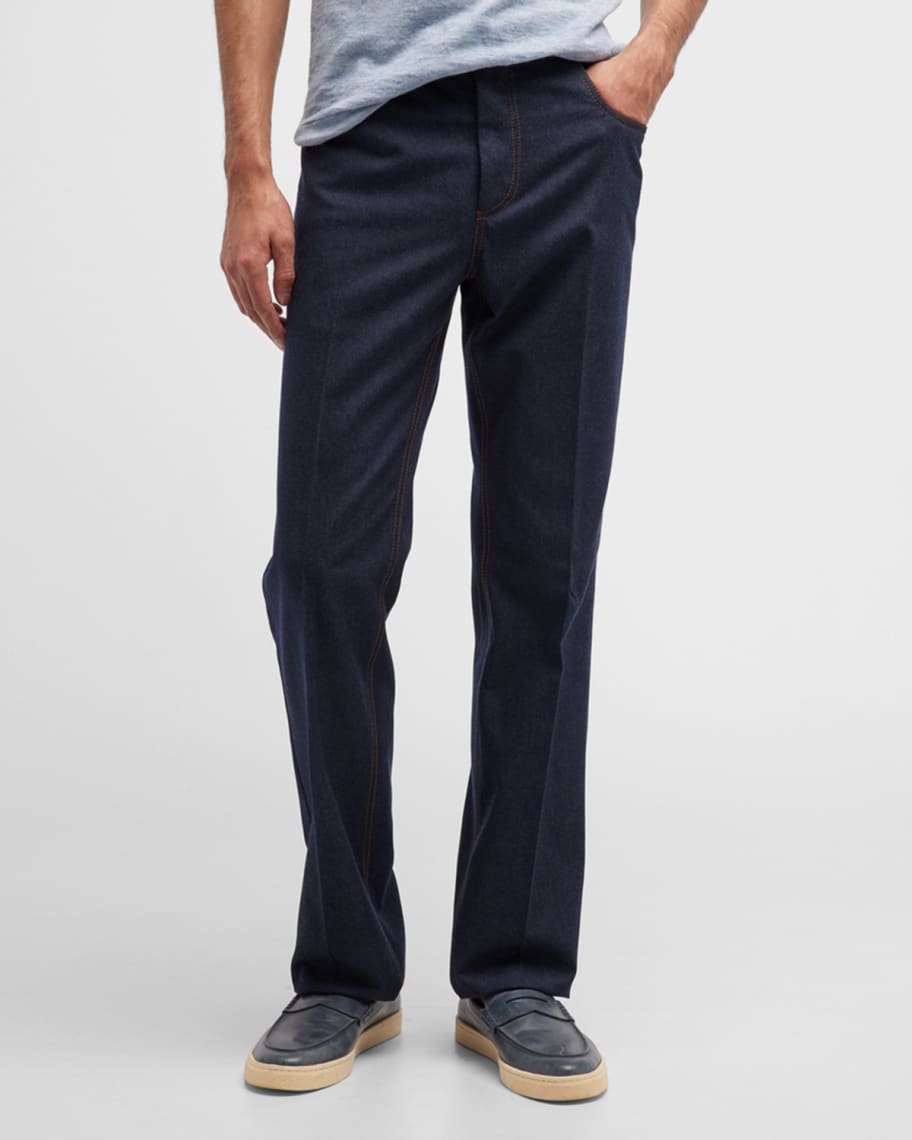 Loro Piana Men's Straight Leg 5-Pocket Pants - Bergdorf Goodman