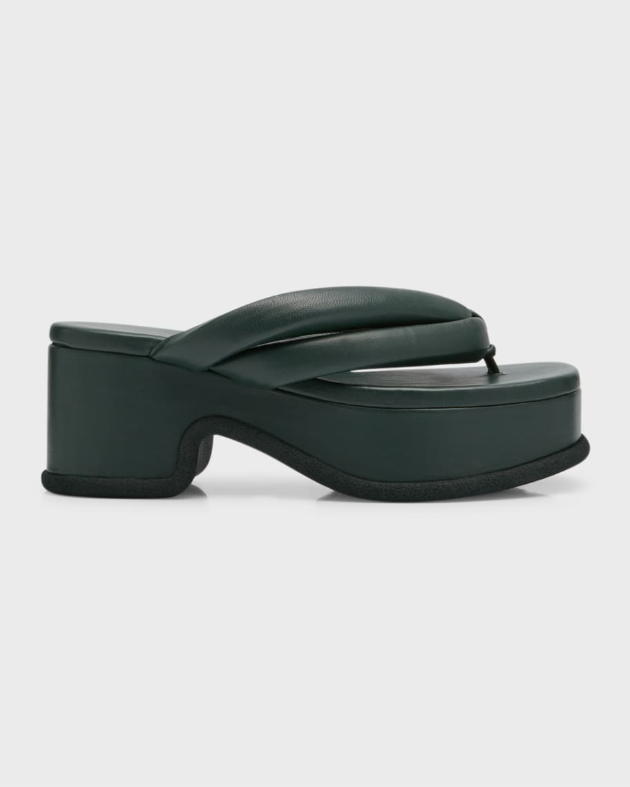 stave ske reagere Dries Van Noten Padded Leather Platform Thong Sandals | Neiman Marcus