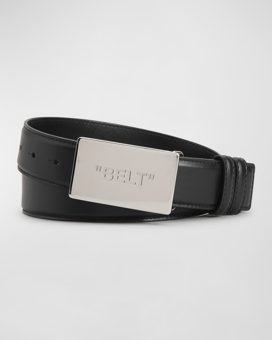 Versace Men's Tonal Medusa/Greek Key Web Belt - Bergdorf Goodman