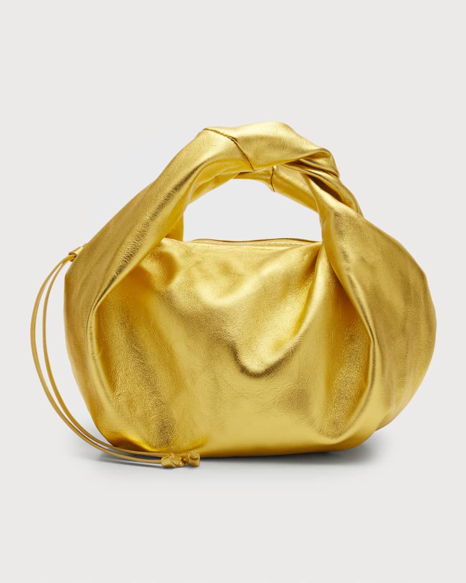 Dries Van Noten Leather Twist Top Handle Bag