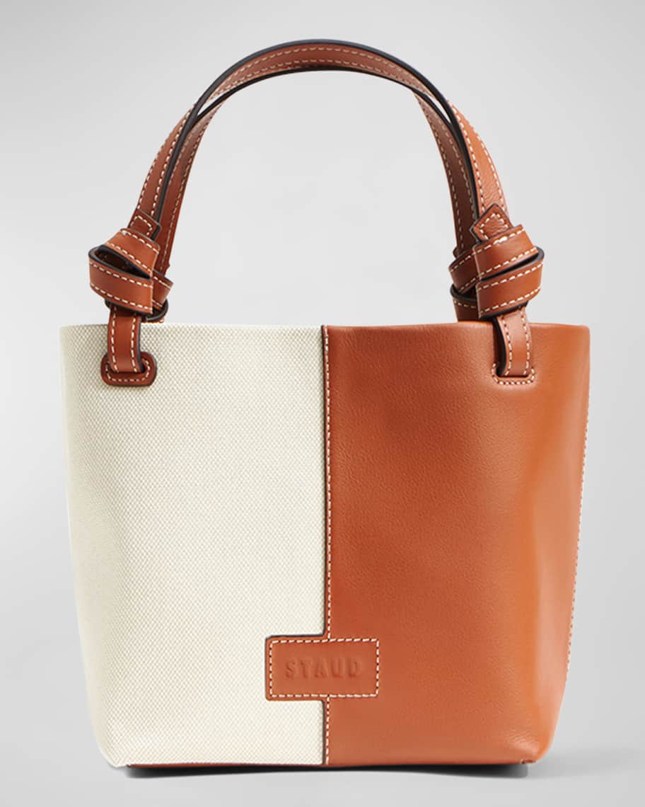 Staud Christos Mini Tote Bag in Camel