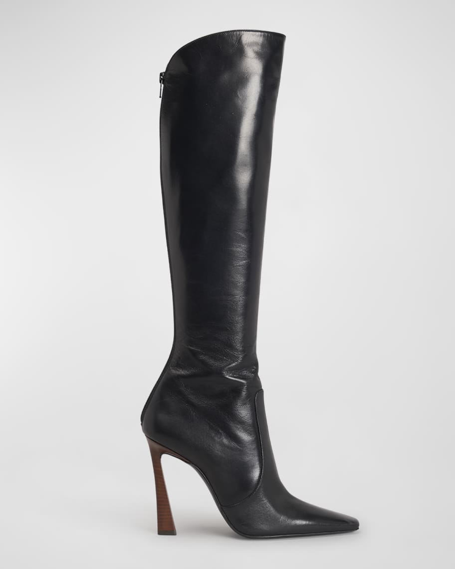 Saint Laurent Tom Leather Knee Boots | Neiman Marcus