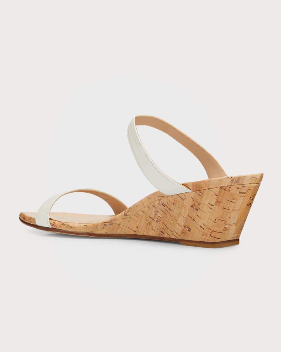 Image 3 of 6: Aleena Cork Wedge Slide Sandals