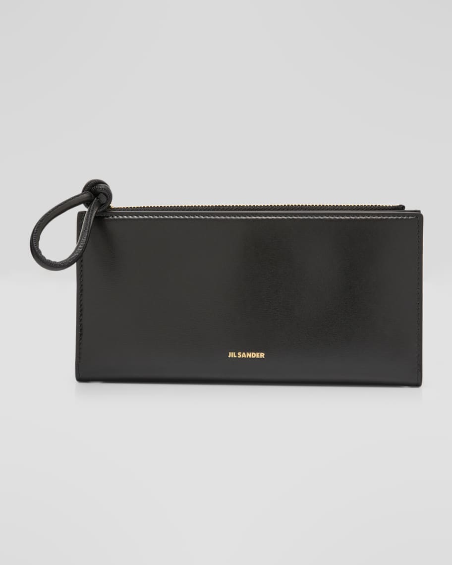 Jil Sander Giro Medium Bifold Leather Wallet | Neiman Marcus