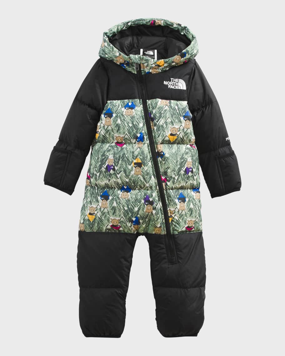 The North Face Boy's Retro Nuptse Teddy BearPrint Puffer Snowsuit