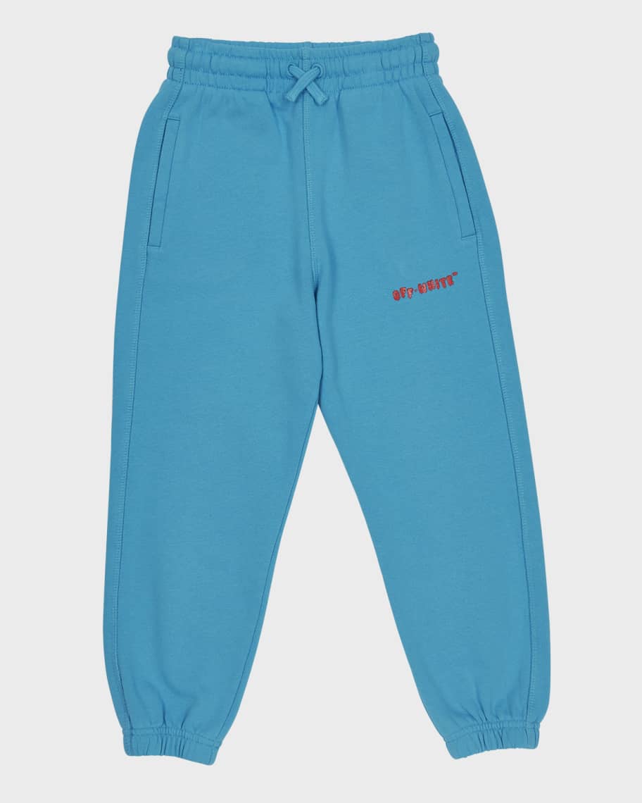 Off-White Boy's Balloon Logo-Print Sweatpants, Size 4-12 | Neiman