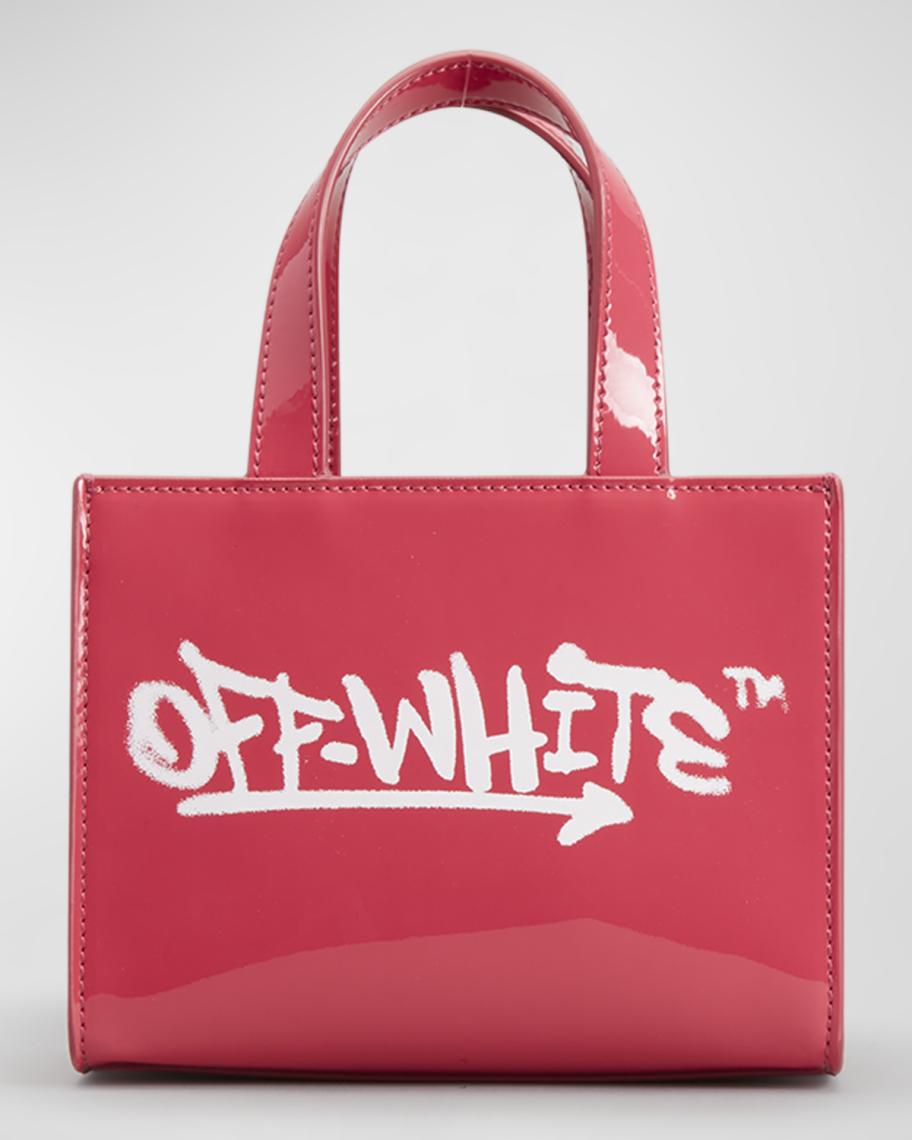 Off-White Girl's Graffiti Faux Patent Leather Mini Bag | Neiman Marcus
