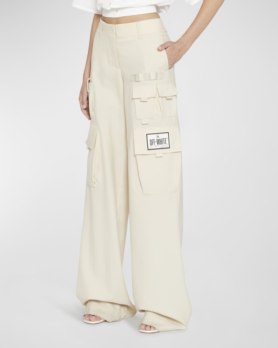 EX WIDE TROUSERS [OFF WHITE] | cliché