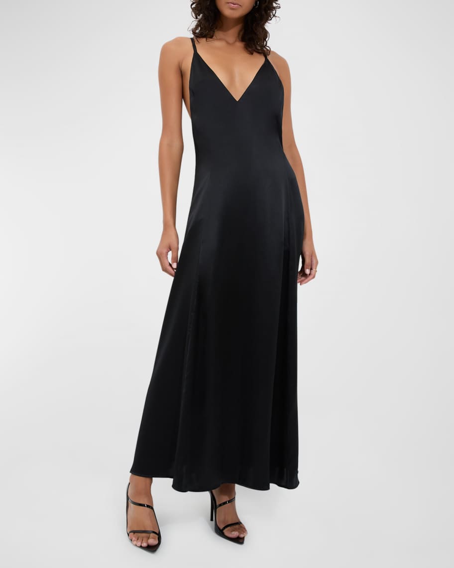 SLEEPING WITH JACQUES Freudian Strappy Slip Dress