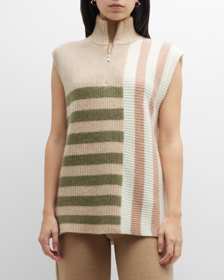Naadam Cashmere Colorblock Turtleneck Pullover | Neiman Marcus