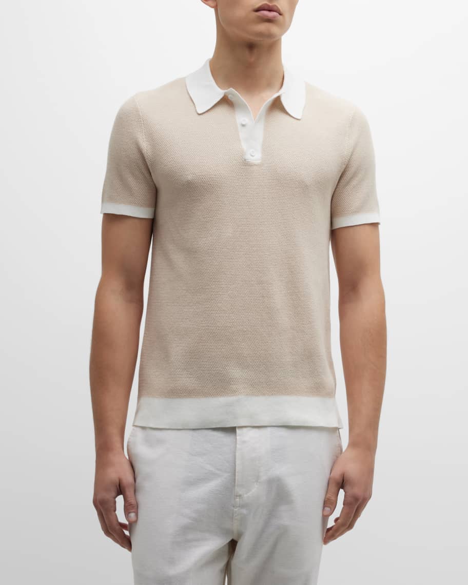 Onia Men's Cotton Knit Polo Shirt | Neiman Marcus
