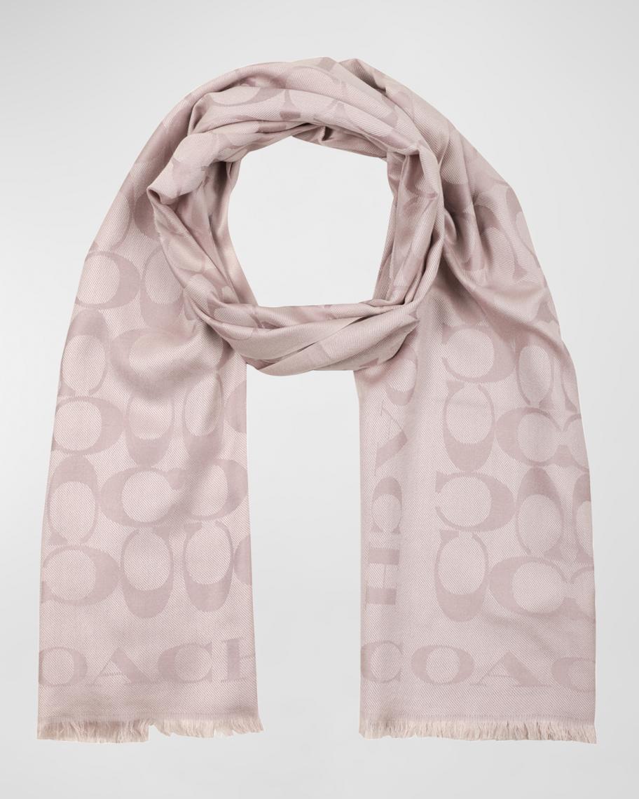 COACH Signature C Border Stole | Neiman Marcus