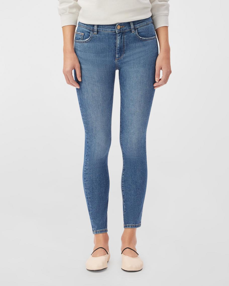 DL1961 Women's Florence Skinny Jeans - Mid Rise Instasculpt Ankle Jeans