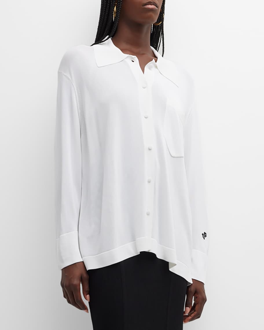 BERNADETTE Donna Long-Sleeve Collared Shirt | Neiman Marcus