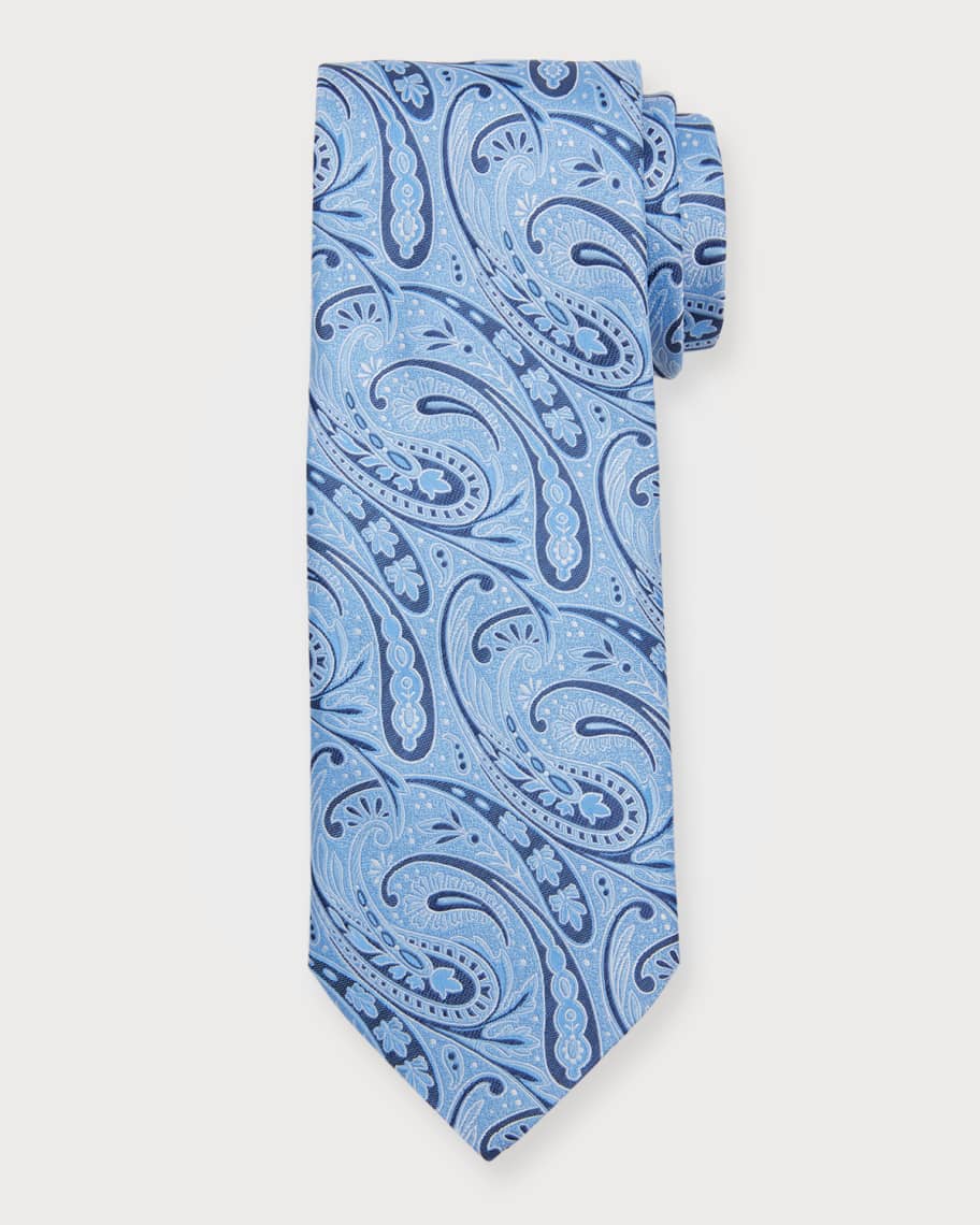 Eton Men's Jacquard Paisley Silk Tie | Neiman Marcus