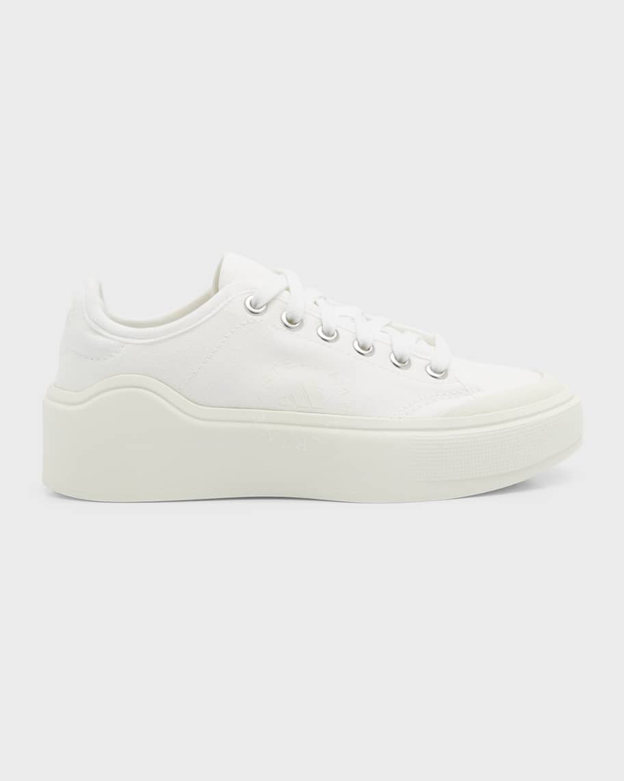 adidas by McCartney Solid Canvas Sneakers | Neiman Marcus