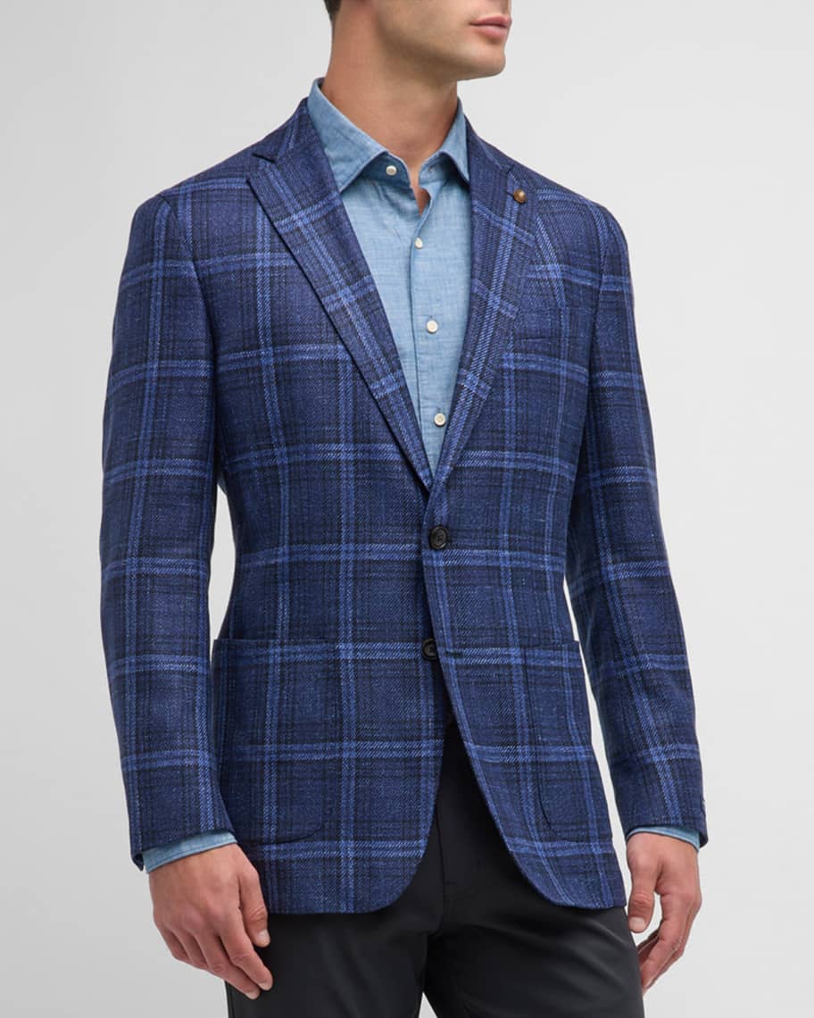 Peter Millar - Louis Brown & Blue Check Sport Shirt