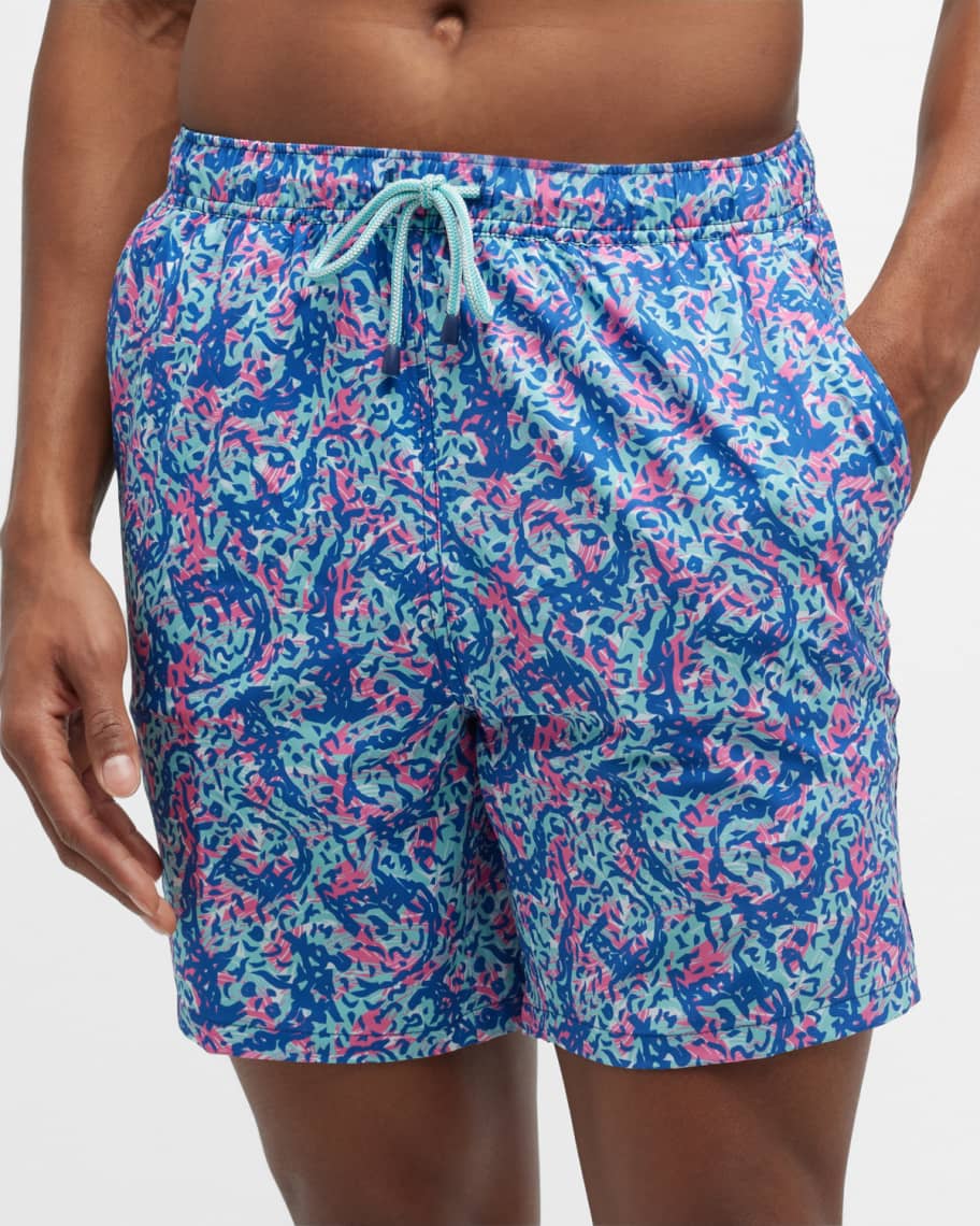 Peter Millar Men's Hammerhead Camo Swim Trunks Neiman Marcus