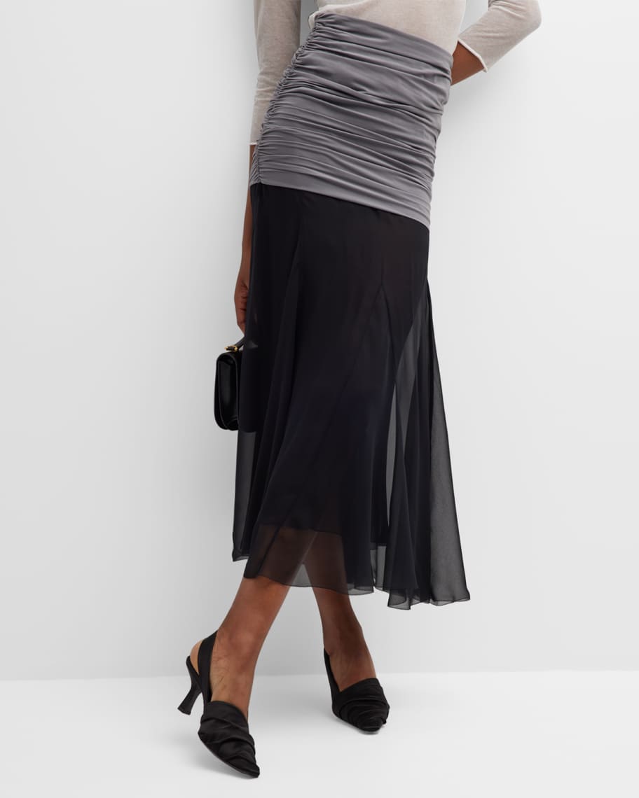 【送料&関税込】Tory Burch Jersey Chiffon Skirt Tory Burch Jersey Chiffon Skirt | italist