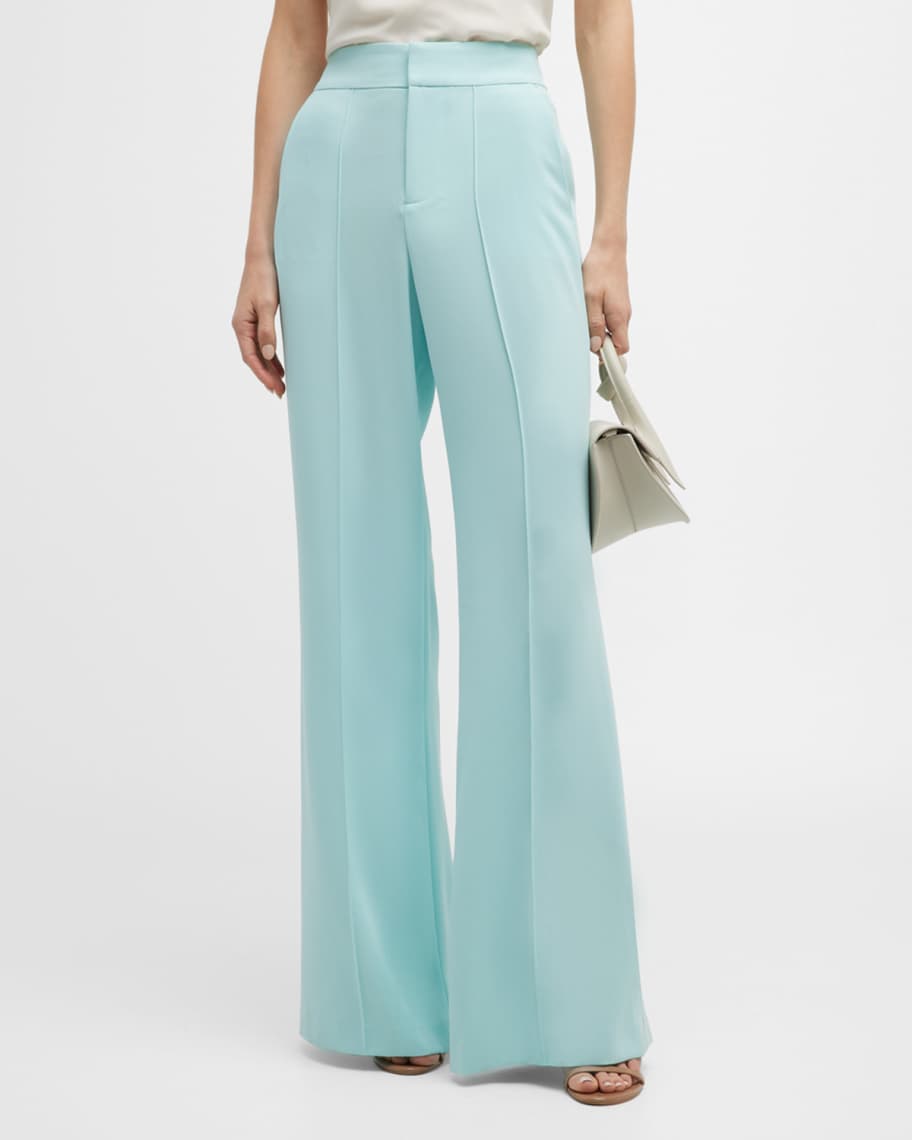 Alice + Olivia Dylan High-Waisted Wide-Leg Pants | Neiman Marcus