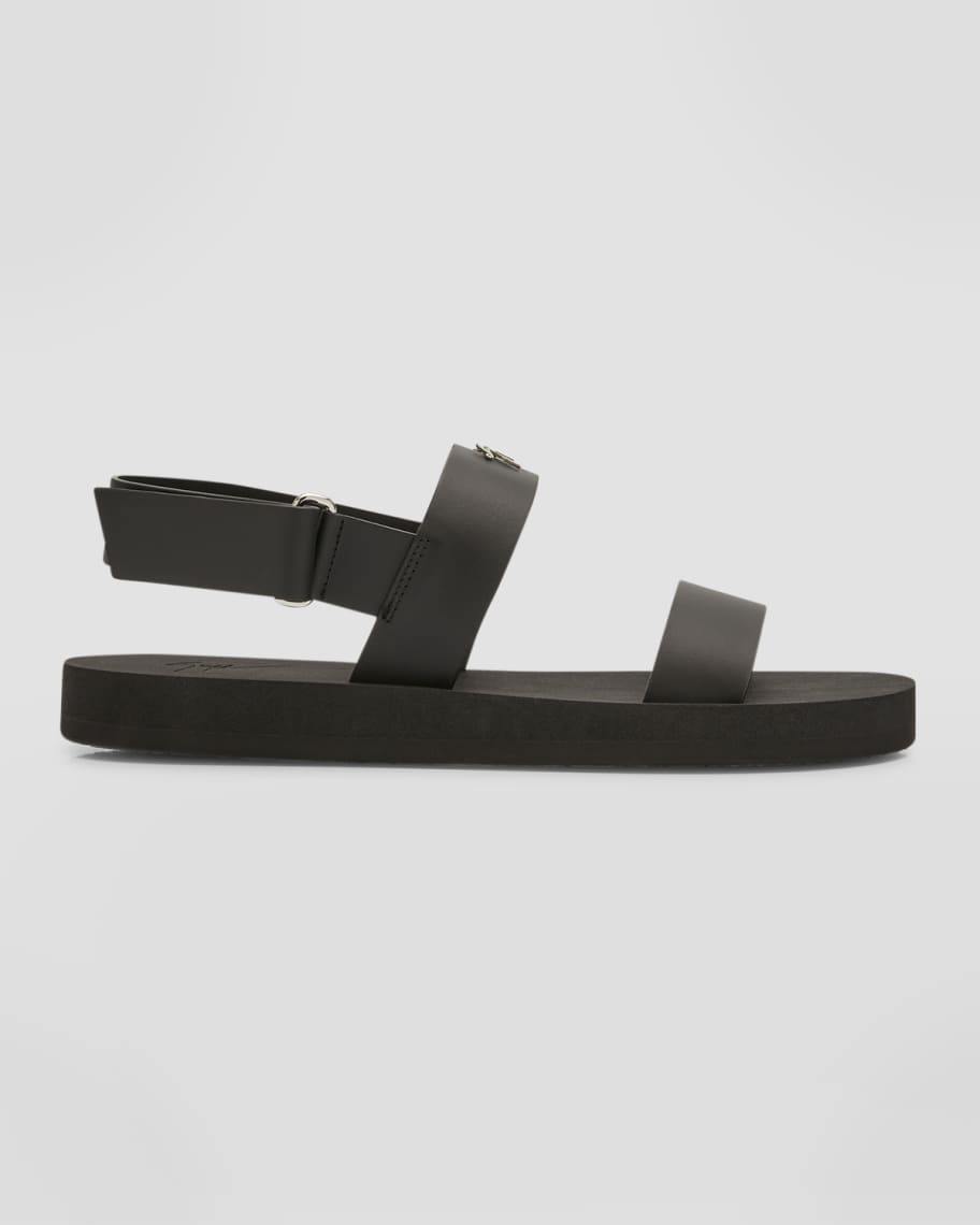 Giuseppe Zanotti Taanguy leather slides - Black