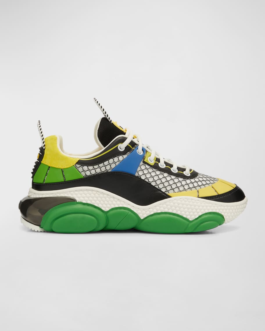 Moschino Men's Multicolor Bubble Teddy Mesh Fashion Sneakers | Neiman ...