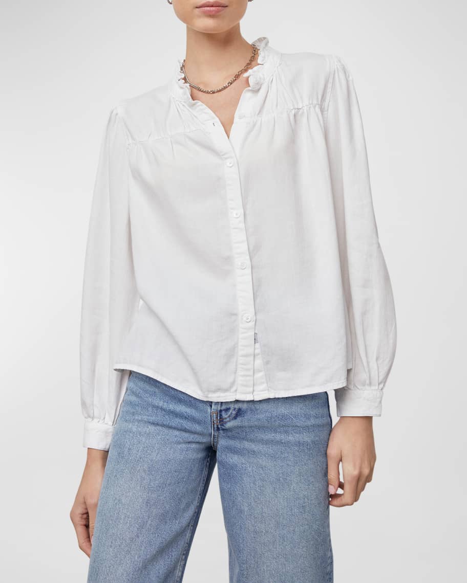 Rails Mare Ruffle Cotton Blouse