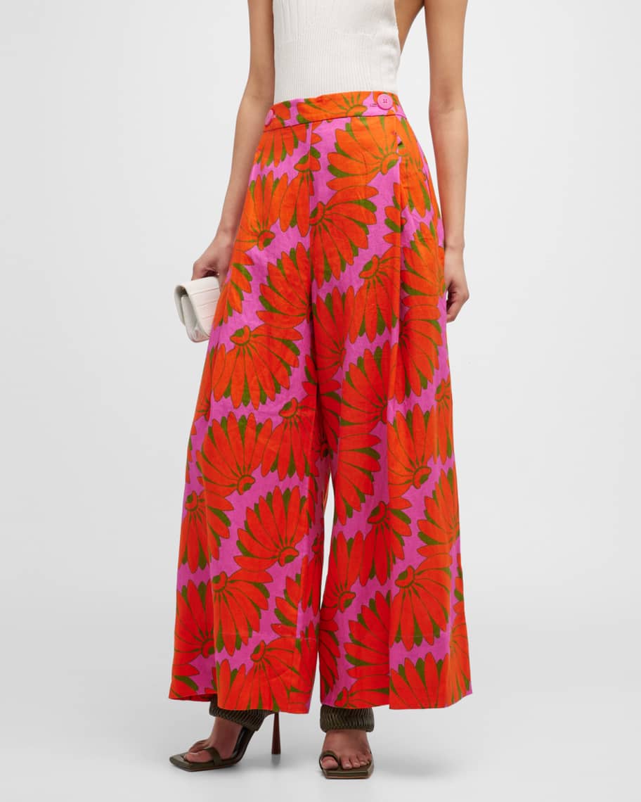 Farm Rio Copacabana Pink Pants | Neiman Marcus