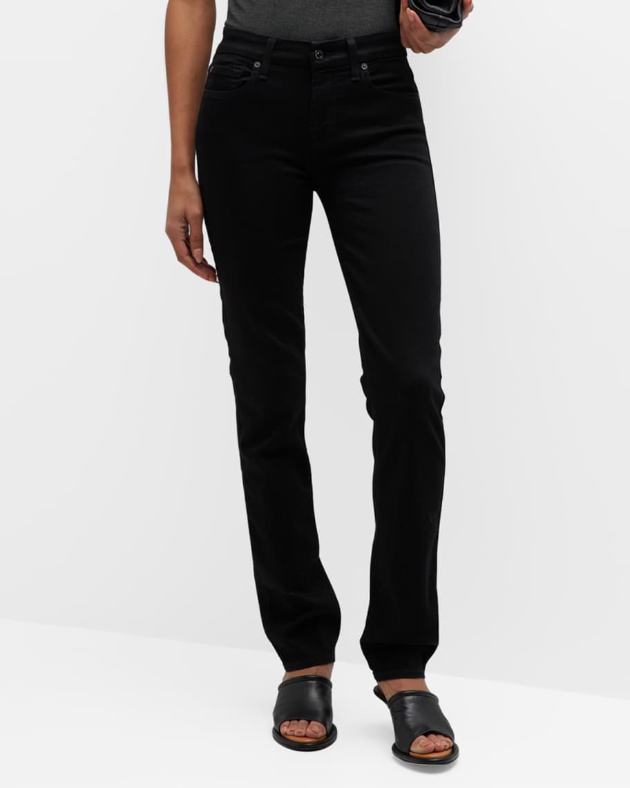 7 for all mankind Kimmie Mid-Rise Straight Jeans | Neiman Marcus