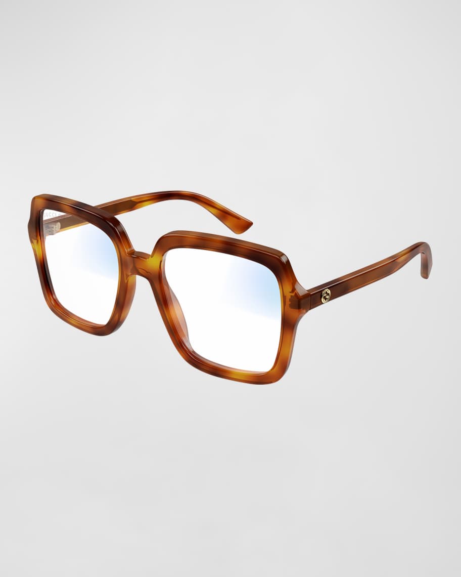 Gucci Polarized Square Havana Acetate Sunglasses | Neiman Marcus