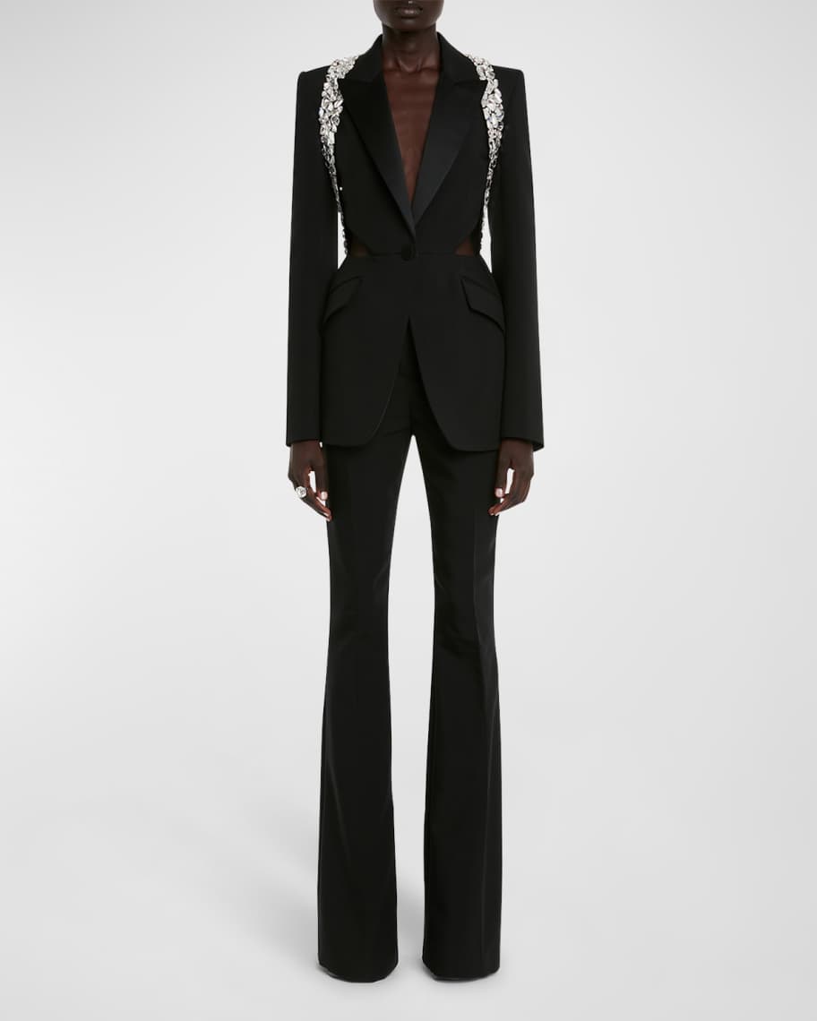 Crystal Embellished Suit Neiman Marcus