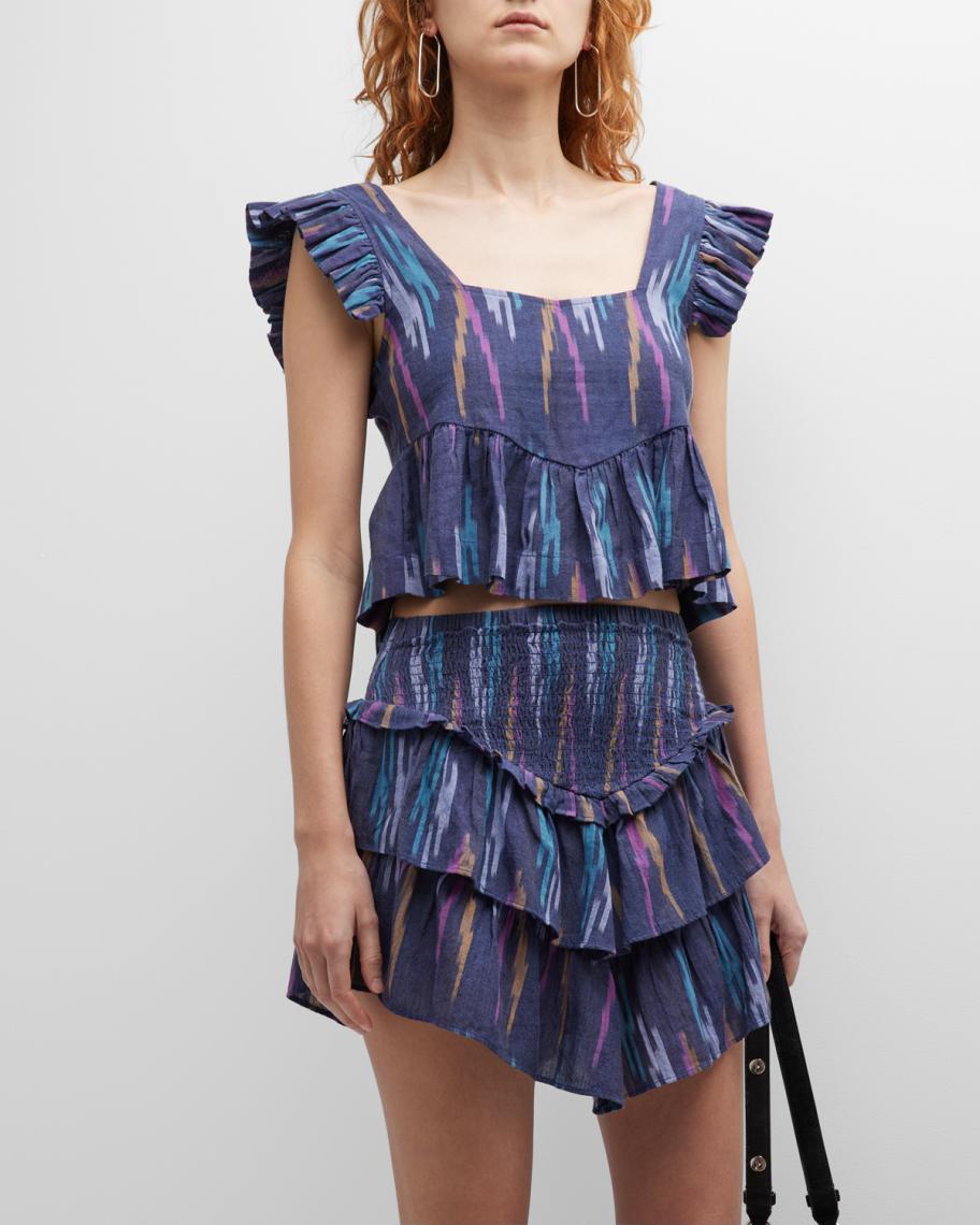 MOTHER The Ruffled Up Top | Neiman Marcus