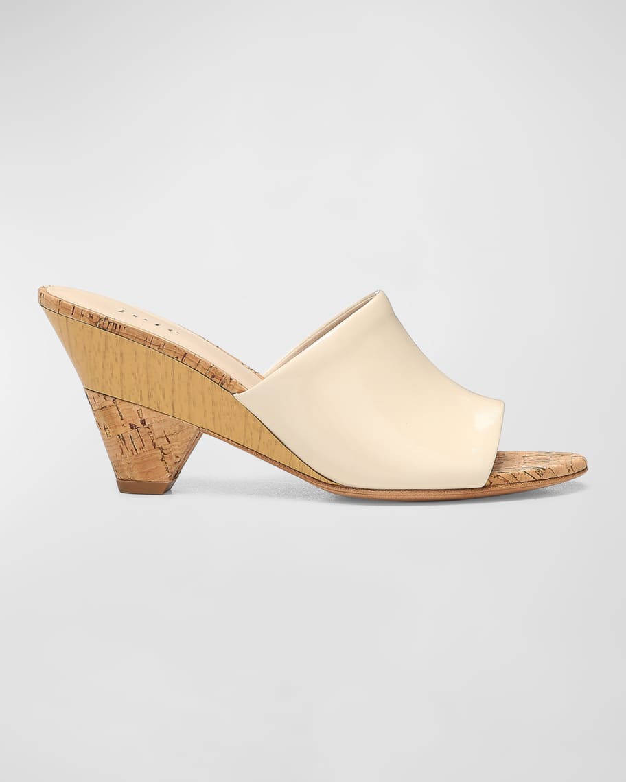 Joie Diamond Patent Slide Clog Sandals | Neiman Marcus
