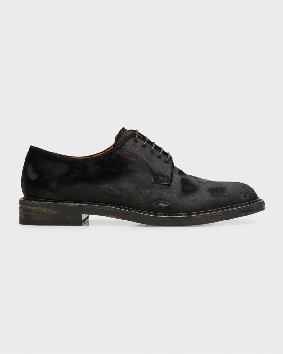 Maison Margiela Distressed Lace Up Derby Oxford- NEW Maison Margiela distressed-finish lace-up shoes | REVERSIBLE main image 3