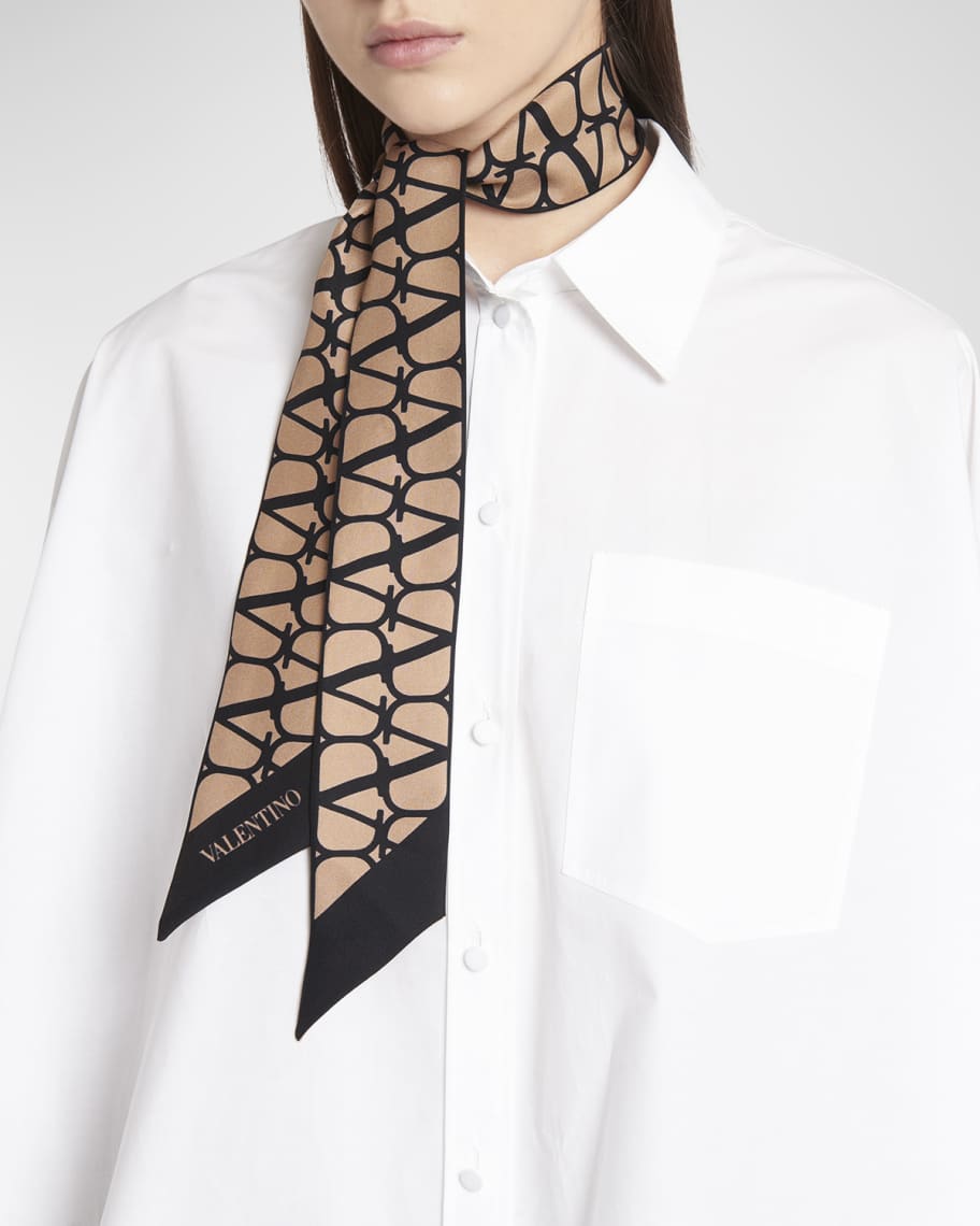 valentino skinny scarf