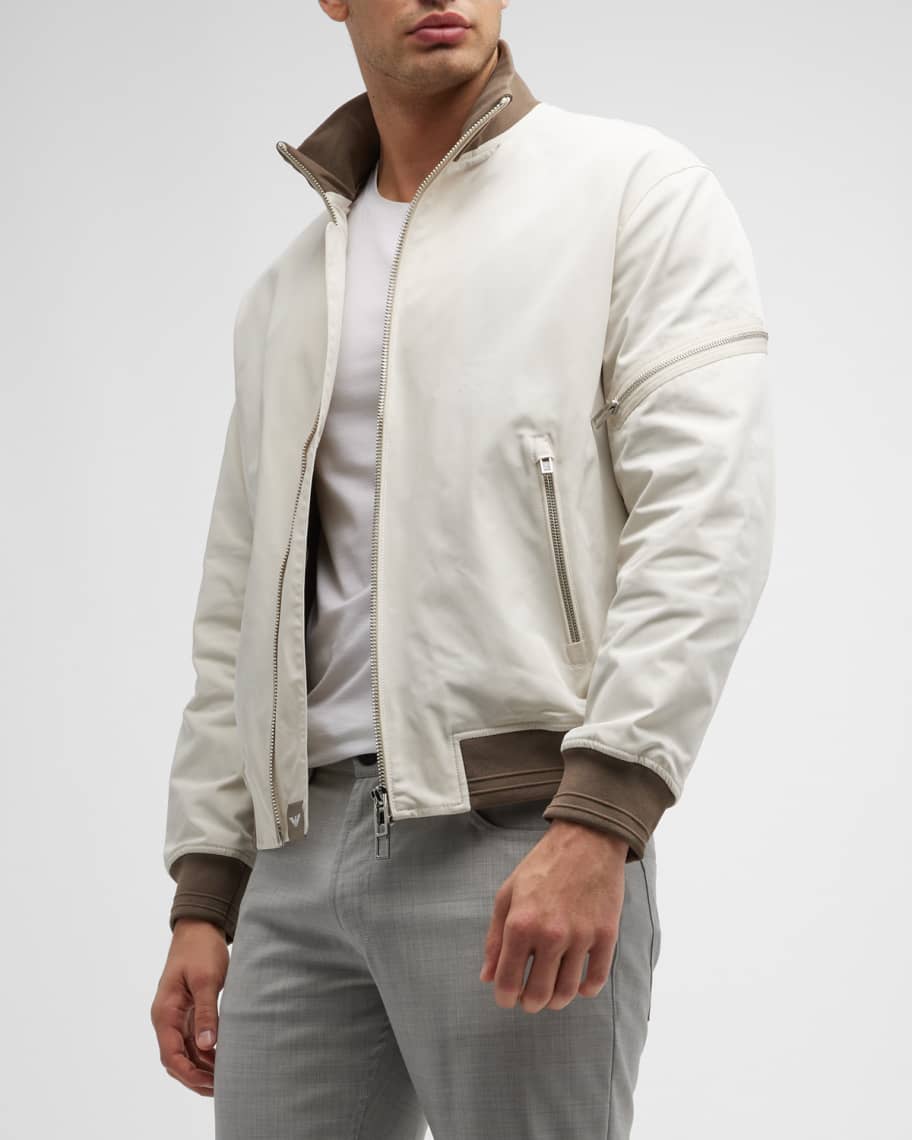 Emporio Armani Full-Zip Blouson Jacket | Marcus