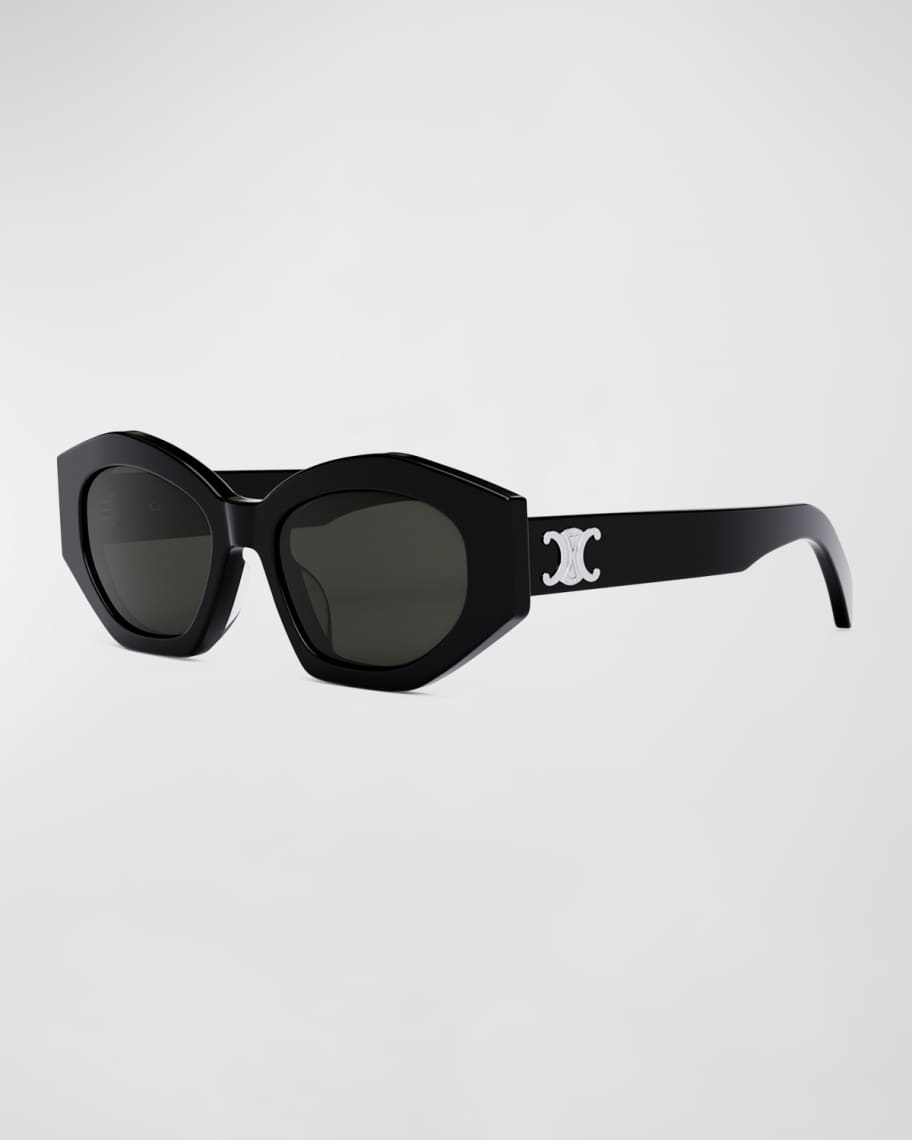 Celine Triomphe Logo Acetate Cat Eye Sunglasses Neiman Marcus