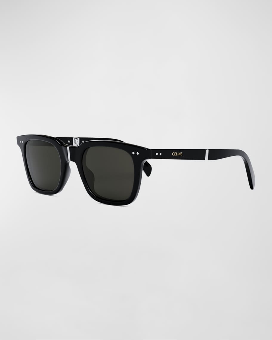 Celine Men's Square Foldable Sunglasses