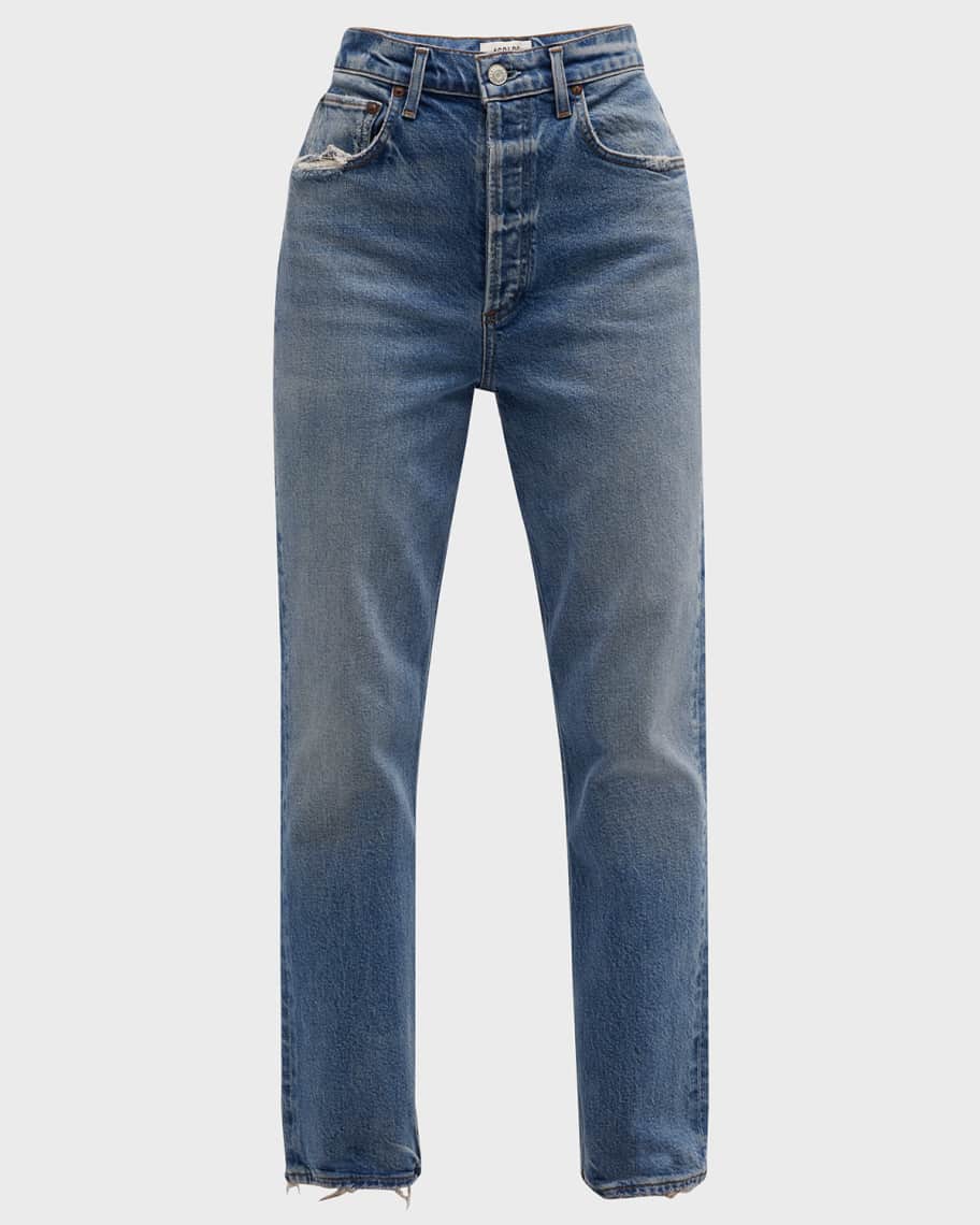 Image 2 of 6: Riley Slim Straight Crop Jeans
