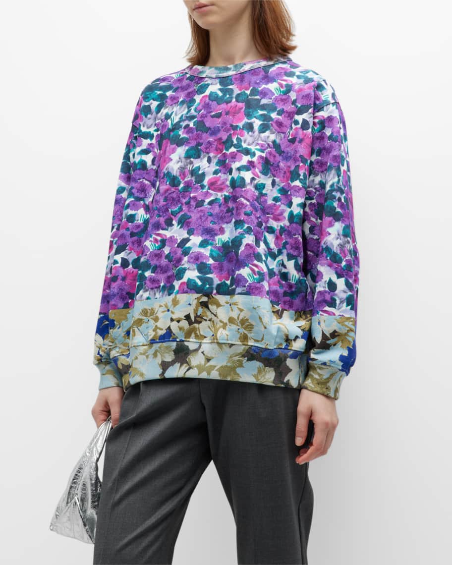 Dries van noten online floral sweatshirt