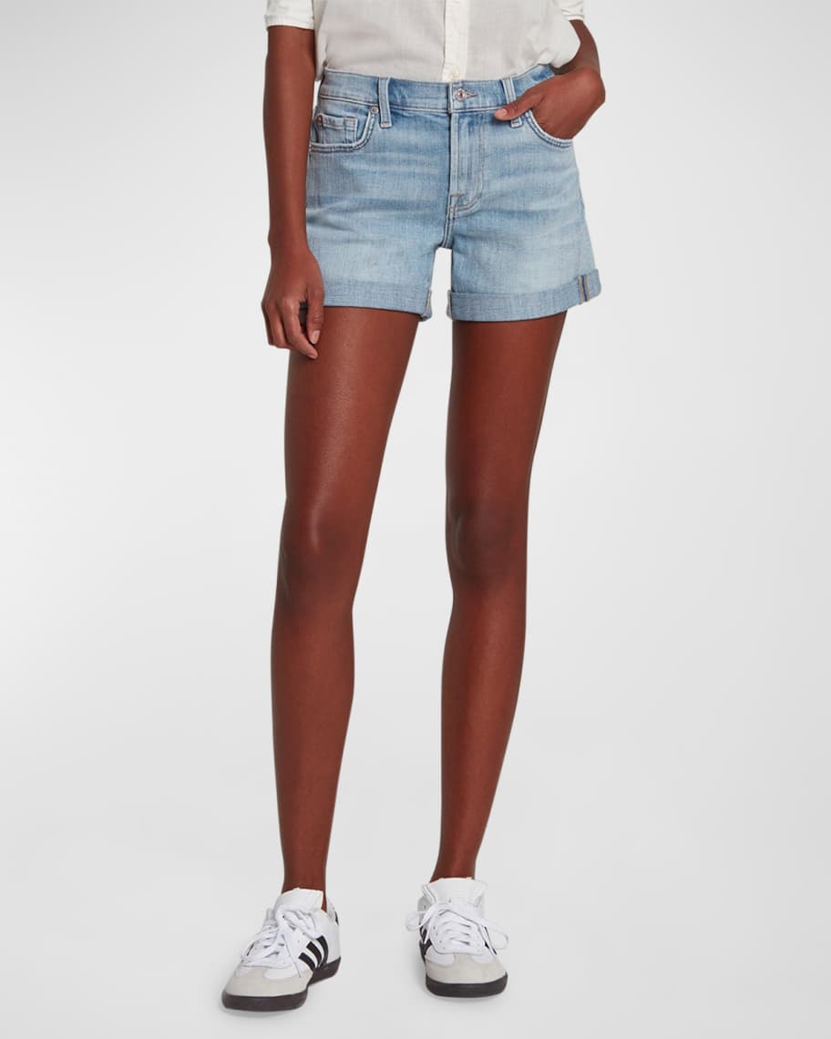 7 For All Mankind Mid Roll Up Short- Shoreline Drive