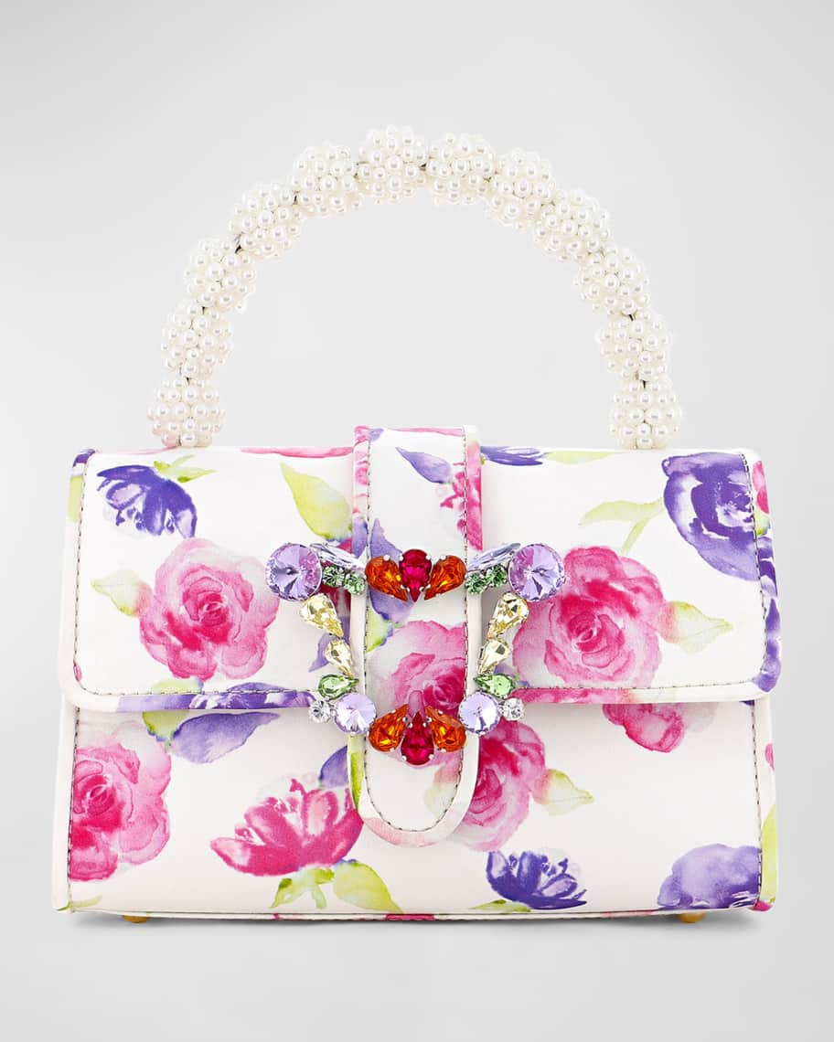 Margaux party floral mini store satchel