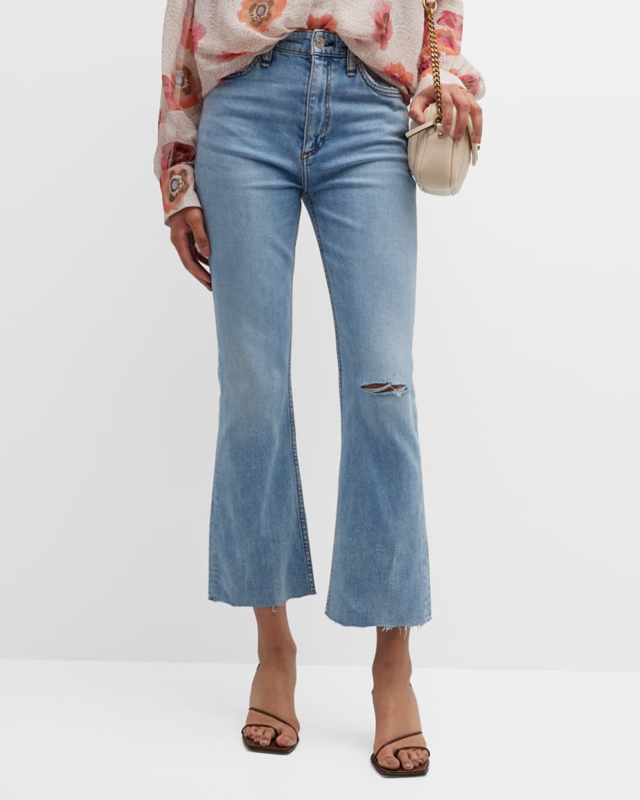 Rag & Bone Casey High Rise Ankle Flare Jeans | Neiman Marcus