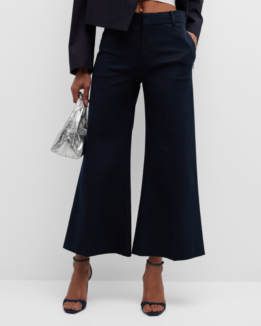 Image 1 of 6: Le Crop Palazzo Trousers